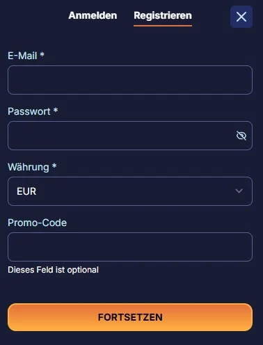 Slotshopper Registrierung
