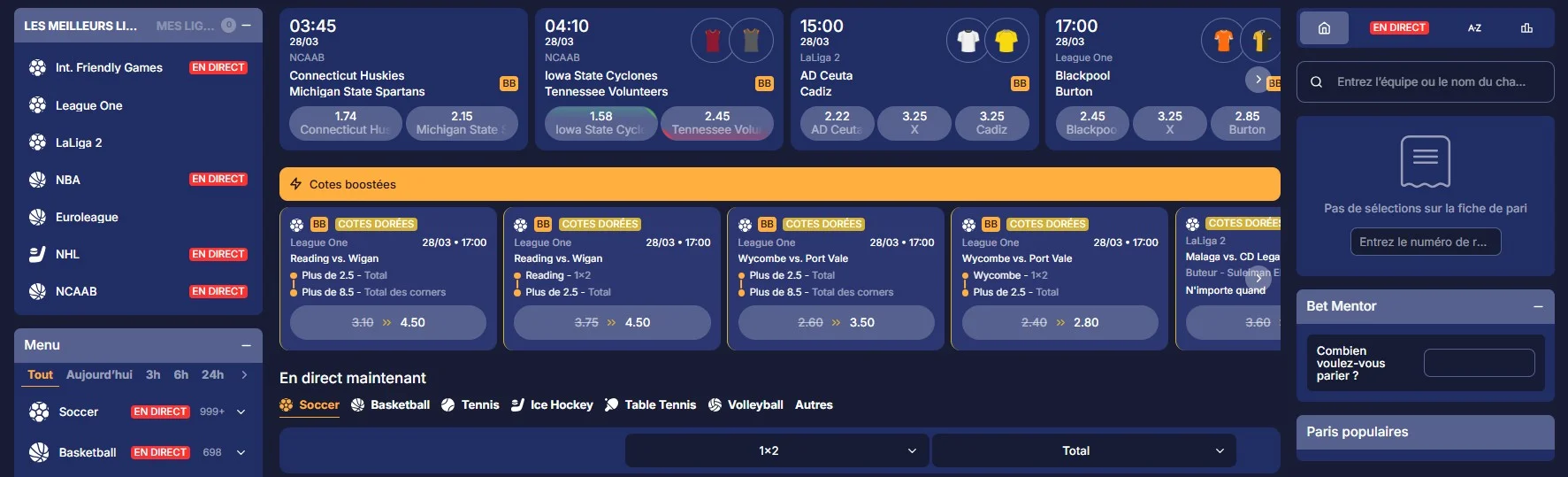 Slotshopper sportifs