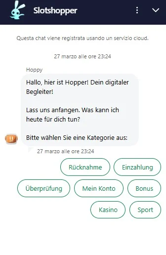 Slotshopper servizio clienti